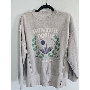Aerie-Winter Tour 2006 Cold As Ice-Fleece Sweatshirt-Gray Womens Size Xsmall-NWT